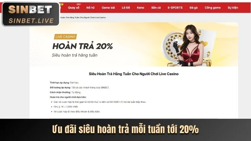 Ưu đãi đặc biệt cho từng sảnh game FR68
